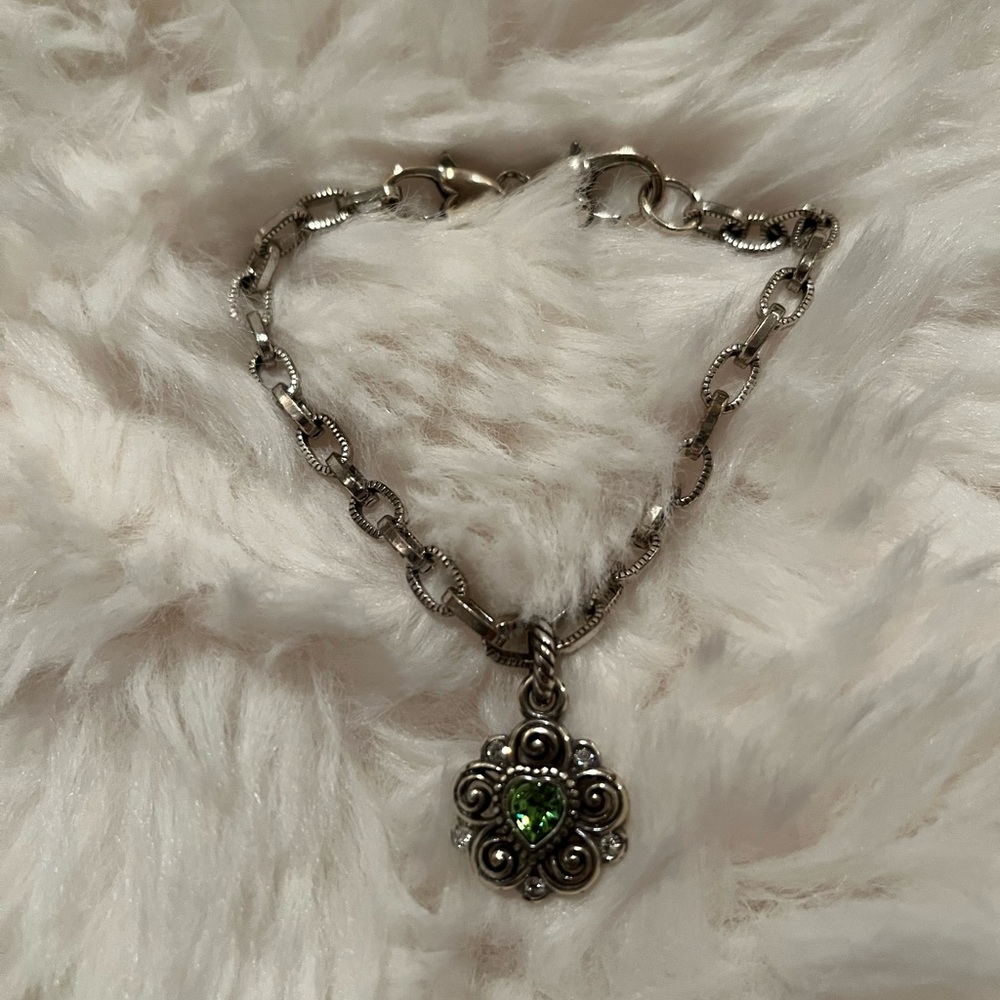 Birthstone Pendant Bracelet